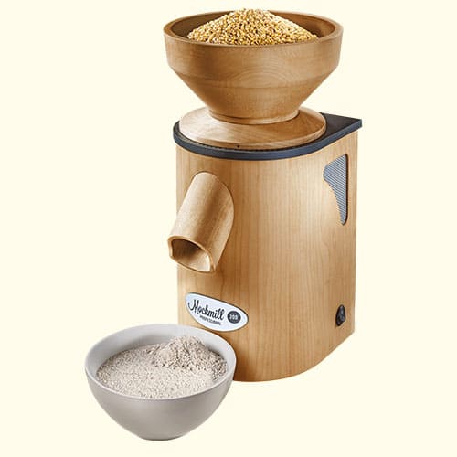 Grain mill Mockmill LINO 200 with filled hopper